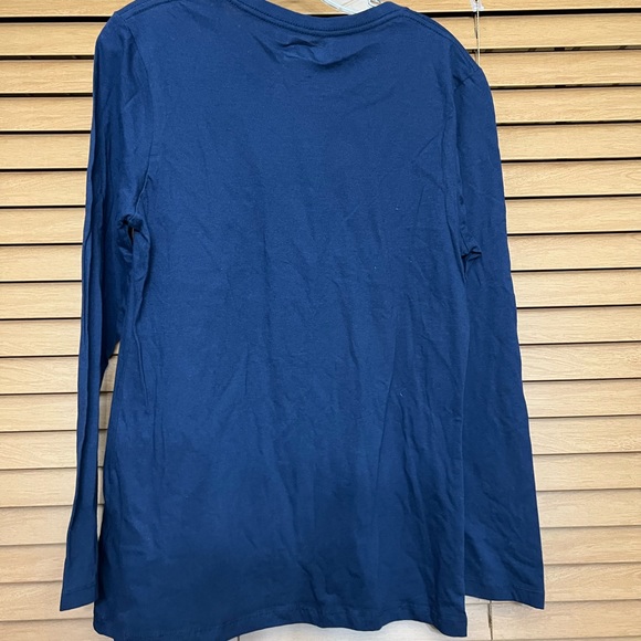 Chicago Bears NFL team Apparel women’s long sleeves Tee Sz L Navy Blue - Picture 9 of 9